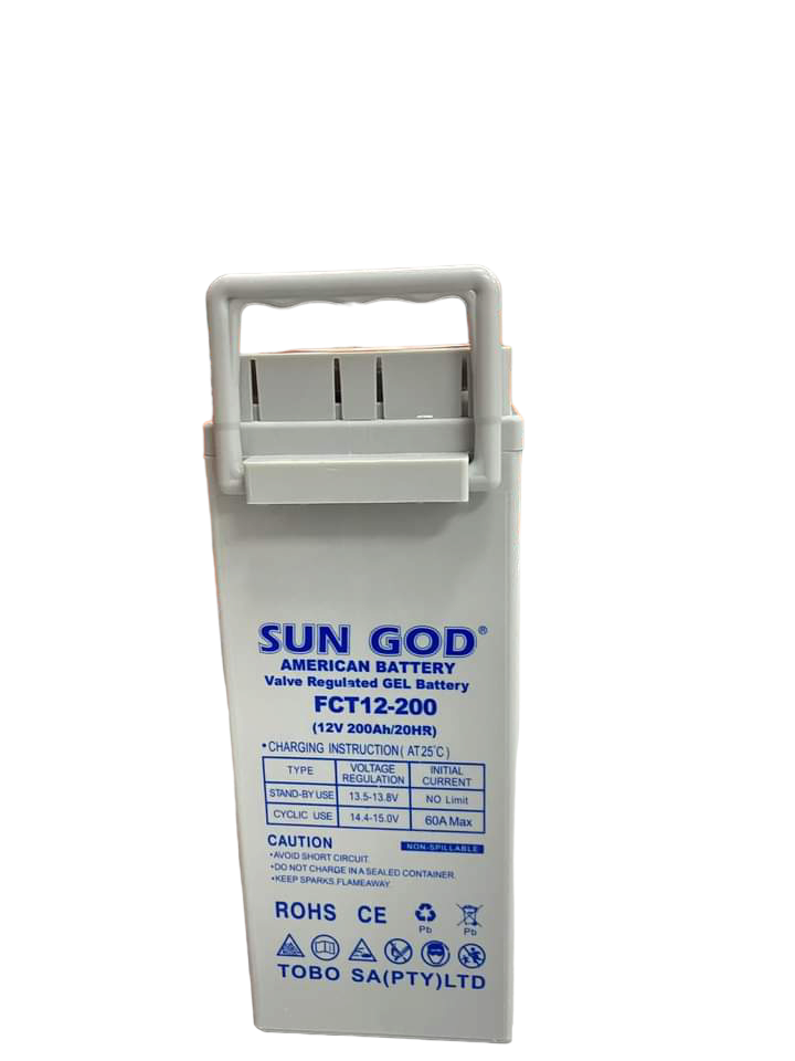 200ah 12v sungod gel battery