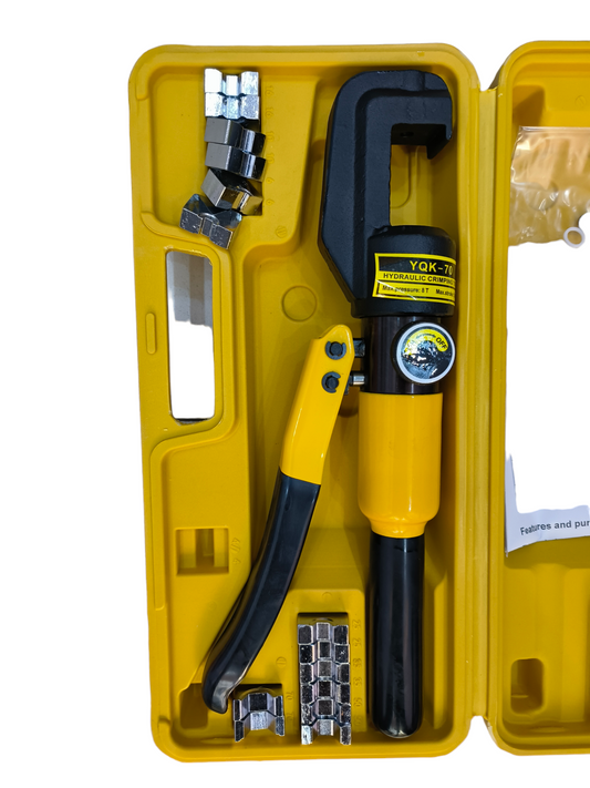 8 Ton Hydraulic Wire & Battery Cable Crimper in Carry Case