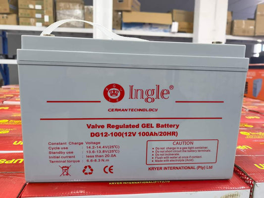 GEL Battery Ingle 100ah Valve Regulated