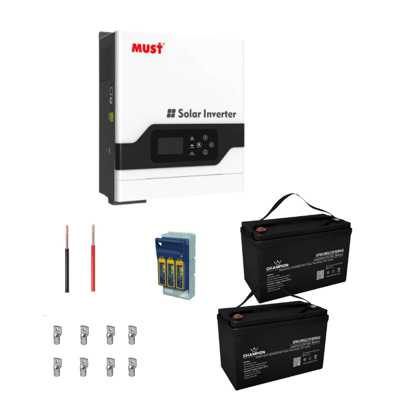 Backup kit 3kva with 2.4kw storage