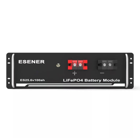 Esener 25.6V 100Ah Lifepo4 Single Battery Module Colour Black